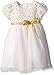 Blueberi Boulevard Girls' Soutache Sparkle Mesh Glitter Dress