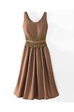 Newport Venetian Lace-Trim Taffeta Dress