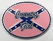 COUNTRY GIRL PINK BELT BUCKLE,WITH REBEL FLAG