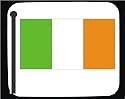 Decorated Mouse Pad with Ireland, Irish, flag