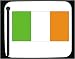 Mouse Pad with Ireland, Irish, flag