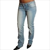 Luxirie Grass Roots Straight Leg Jeans Light Blue