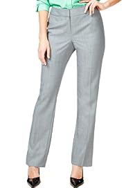 Autograph Wool Blend Straight Leg Checked Trousers