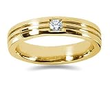 0.15 ctw Men's Diamond Ring in 18K Yellow Gold