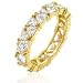  : CUBIC ZIRCONIA BS GOLD PLATED TRILLION ETERNITY CZ B