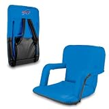 Ventura - Buffalo Bills - The Ventura Seat is a portable recreational recliner with armrests and adjustable backpack straps you can take just about anywhere. It comes in four colors: Red, Lime, Blue and Black. Armrests mean comfort for some of us and the