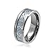 Bling Jewelry Celtic Dragon Blue Inlay Tungsten Wedding Ring 8mm