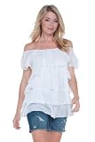 An Elan Usa Off the Shoulder w/ Panel on Front only Top (CS57)