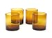 Certified International Amber  Bubble 14-ounce Double Old Fashion ,Set of 4