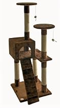 Go Pet Club 52-Inch Cat Tree, Brown
