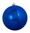 Shiny Lavish Blue Commercial Shatterproof Christmas Ball Ornament 10" (250mm)