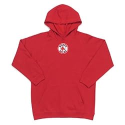 Boston Red Sox MLB "JV" Youth Pullover Hooded Sweatshirt For Kids (Dark Red)