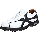 ECCO Men's Classic Elite Golf Shoe,White/Black,43 EU (US Men's 9-9.5 M)