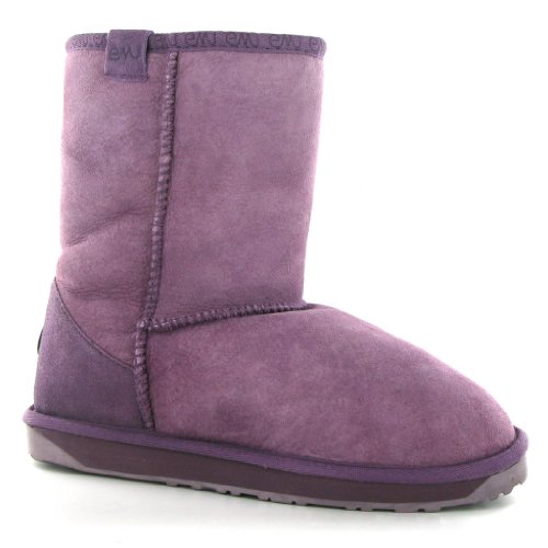 Emu Stinger Lo Purple Sheepskin Leather Damen Boots Size 39 EU