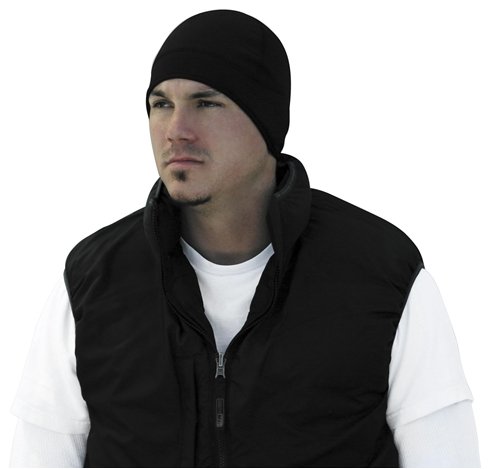 41khgKuPg8L Zan Headgear Fleece Helmet Liner with Neoprene Ear Cover Black One Size Fits All OSFA WHLF114N