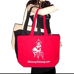 ShimmyShimmy Canvas Zipper Tote Bag