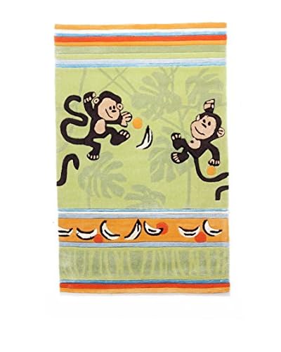 Tapis a Porter Tappeto Kids Concept Verde 100 x 160 cm