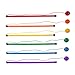 Champion Sports Twirl and Jump Set: Rainbow 6 Pack Skip Hop Jump Rope for Kids Fitness & Fun