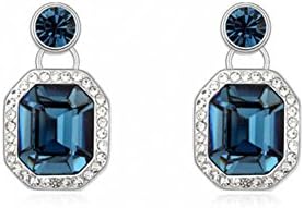 JuliesDeal Korean version of the New Retro grade diamond crystal earrings earrings are small Xiang - Rhine River