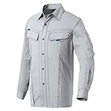 アイトス　AITOZ　長袖ブルゾン（春夏用）（男女兼用）　AZ-30530-003シルバーグレー 　Lサイズ