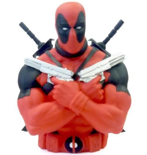 MARVEL(マーベル)　Bust Banks Deadpool(デッドプール)貯金箱　G1553