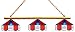Imperial Los Angeles Clippers Licensed Three Shade Stained Glass Billiard Table Lamp