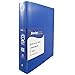 JAM PAPER Plastic 1.5 inch Binder - Blue 3 Ring Binder - Sold Individually