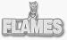Calgary Flames Flames Pendant - Sterling Silver Jewelry
