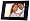 NIX Designer Series Cordless 7 inch Digital Photo Frame, Internal Rechargeable Battery, 2GB Internal Memory, Auto Rotate Sensor & 'Blue Lite' Touch Sensitive Controls - TS07C