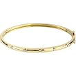 14K Yellow Gold Diamond Bangle Bracelet - 0.25 Ct.