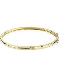 14K Yellow Gold Diamond Bangle Bracelet - 0.25 Ct. -- LIFETIME WARRANTY