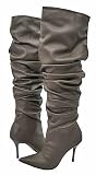 Damita Estella-12 Brown Women Over the Knee Boot