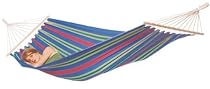 H&auml;ngematte mit Stab Amazonas Aruba juniper 210x120 bis 150 kg