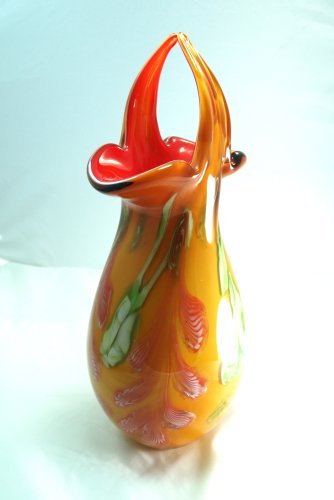 Beautiful Handblown Art Glass Vase X1468B