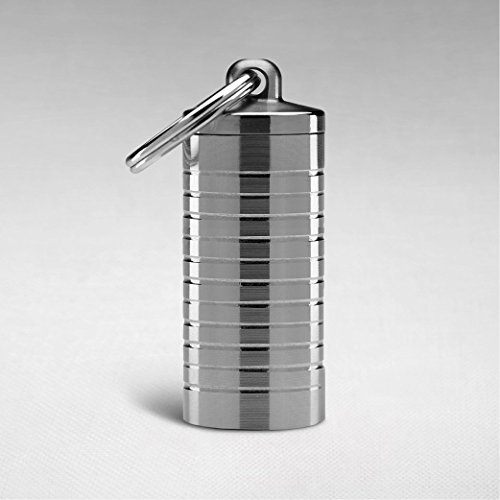 Cielo Pill Holders Stainless Keychain Pill Fob Nitro Bottle Holder