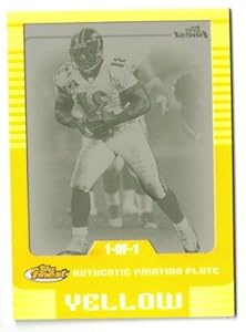 2006 Finest Printing Plates Yellow Jamal Lewis 1/1 BALTIMORE RAVENS