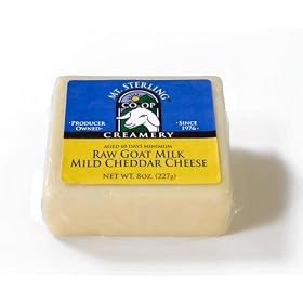 Raw Goat Milk Cheddar Cheese by Wisconsin Cheese Mart