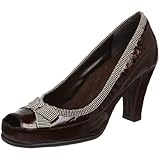 IMAGE OF Aerosoles Women's Benefit Peep-Toe Pump,Brown Stripe,10 W US