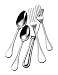 Couzon Stainless Steel Flatware Lyric 5 Piece Place Setting