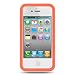 Premium Orange Soft Gel Silicone Skin Case Cover for Apple iPhone 4, 4th Generation, 4th Gen