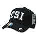 Black CSI Crime Scene Investigation Investigator Structured Baseball Cap Hat