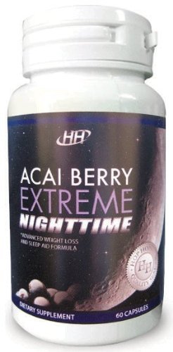 Acai Berry Extreme Nighttime All-In-One Weight Loss, Cleanser, Fat-Burning, Sleep-Aid Supplement
