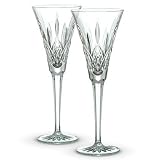 Waterford Lismore Two Toasting Flutes