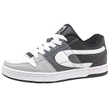 Duffs Mens 4131 LO Skate Shoes Black/Grey/White