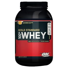 Optimum Nutrition - 100% Whey Gold Strawberry Banana, 2 lb powder