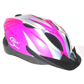 Sport Direct SH515 53-57cm Junior/ Ladies Helmet - Pink/ Silver