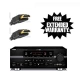 Yamaha RX-V463BL 525 Watt 5.1-Channel Home Theater Receiver With A 1-Year Extended Warranty Service Plan & High Speed HDMI Cable (2 meters)