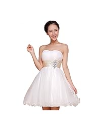 Empire   Waistline Tulle Sweetheart Crystal   Ball Gown Evening Dress/Bridesmaid Dress/Wedding Party Dress 