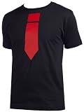 Spoilt Rotten - Red Tie Funky T-Shirt - Dad Gifts, Black, Medium