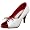 White/Red Patent